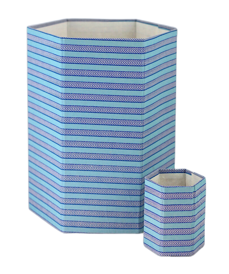 Chevron Stripe Bin Set