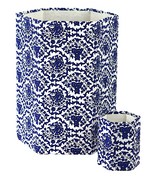 Cobalt Floral Bin set