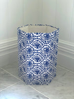 Cobalt Floral Bin set