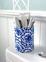 Cobalt Floral Bin set