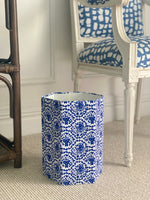 Cobalt Floral Bin set